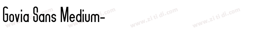 Govia Sans Medium字体转换